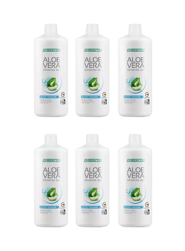 LR Aloe Vera Drinking Gel Active Freedom – 6er Set, Gelenkgesundheit mit Aloe Vera, Kollagen & Vitaminen
