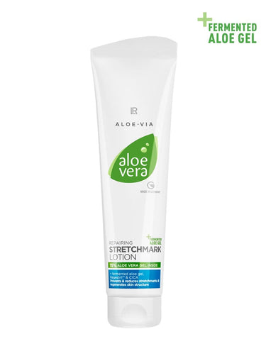LR Aloe Vera Stretchmark Lotion – Lotion mit 30 % Aloe Vera-Gel, Bio-Calendula-Extrakt & Fettsäurekomplex zur Pflege bei Dehnungsstreifen