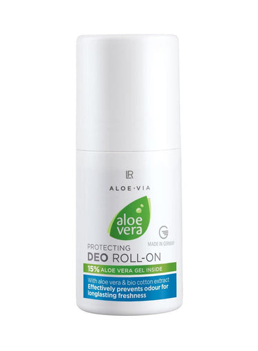 LR Aloe Vera Schutzender Deo Roll-On – alkoholfreier Deodorant-Roll-On mit 15 % Aloe Vera-Gel & Baumwoll-Extrakt für empfindliche Haut