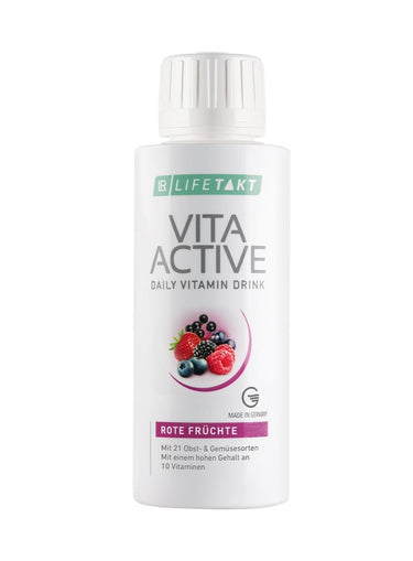 Eine Flasche LR Vita Active Rote Früchte