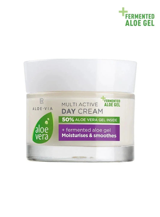 LR Aloe Vera Multi-Aktive Tagescreme – Tagespflege mit 50 % Aloe Vera, Bio-Oliven-Extrakt & Traubenkernöl für feuchtigkeitsspendenden Schutz