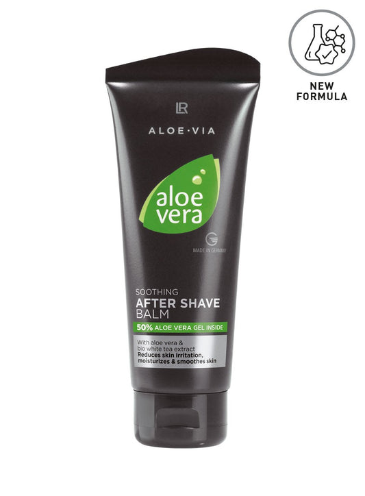 LR Aloe Vera After Shave Balm – beruhigender After Shave Balsam mit 50 % Aloe Vera & Weißer-Tee-Extrakt für sensible Haut