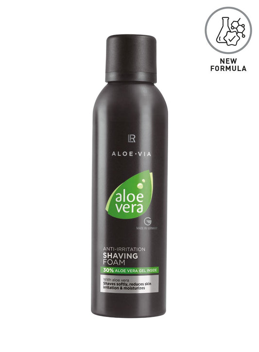 LR Aloe Vera Anti-Irritation Shaving Foam – sanfter Rasierschaum mit 30 % Aloe Vera und Bio-Calendula für empfindliche Männerhaut