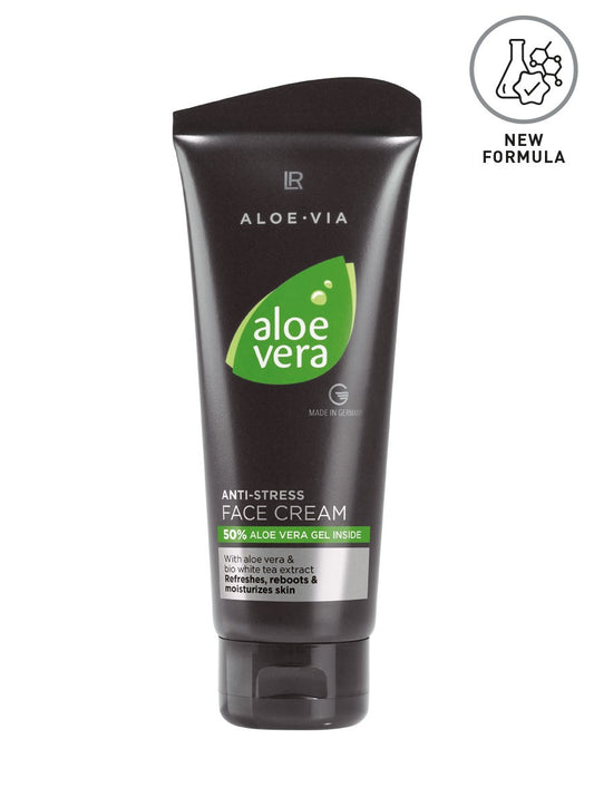 LR Aloe Vera Anti‑Stress Face Cream – MännerGesichtscreme mit 50 % Aloe Vera-Gel & Weißer-Tee-Extrakt zur feuchtigkeitsspendenden Hautberuhigung