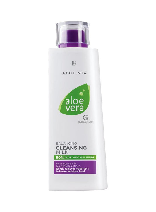 LR Aloe Vera Sanfte Reinigungsmilch – Reinigungsmilch mit 50 % Aloe Vera & Bio-Wildrosen-Extrakt für sanfte, feuchtigkeitsspendende Reinigung