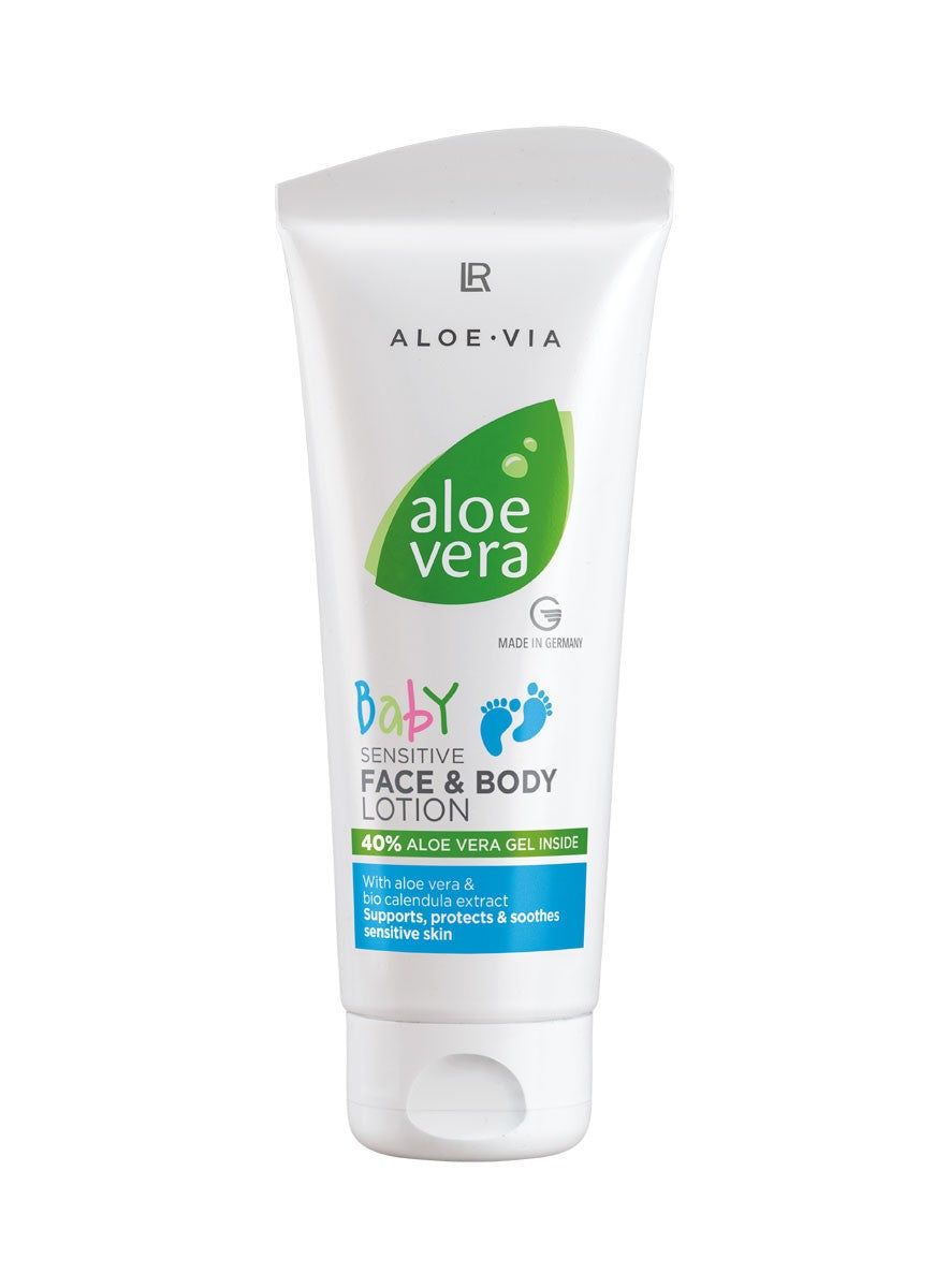 LR Aloe Vera Baby Sensitive Gesichts- & Körpercreme – milde Babypflege mit 40 % Aloe Vera, Calendula & Panthenol
