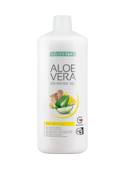 LR Aloe Vera Drinking Gel Immune Plus – Aloe Vera Trinkgel mit Honig, Ingwer, Vitamin C, Zink & Selen