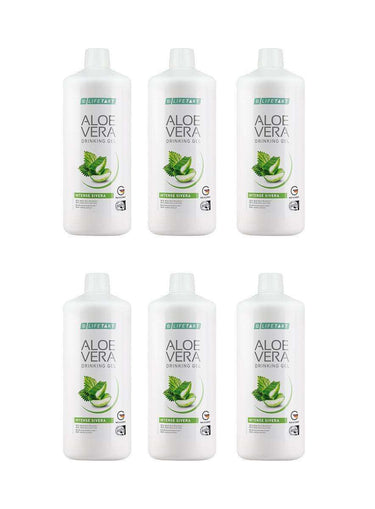 LR Aloe Vera Drinking Gel Sivera – 6er Set mit Aloe Vera, Honig & Brennnessel-Extrakt