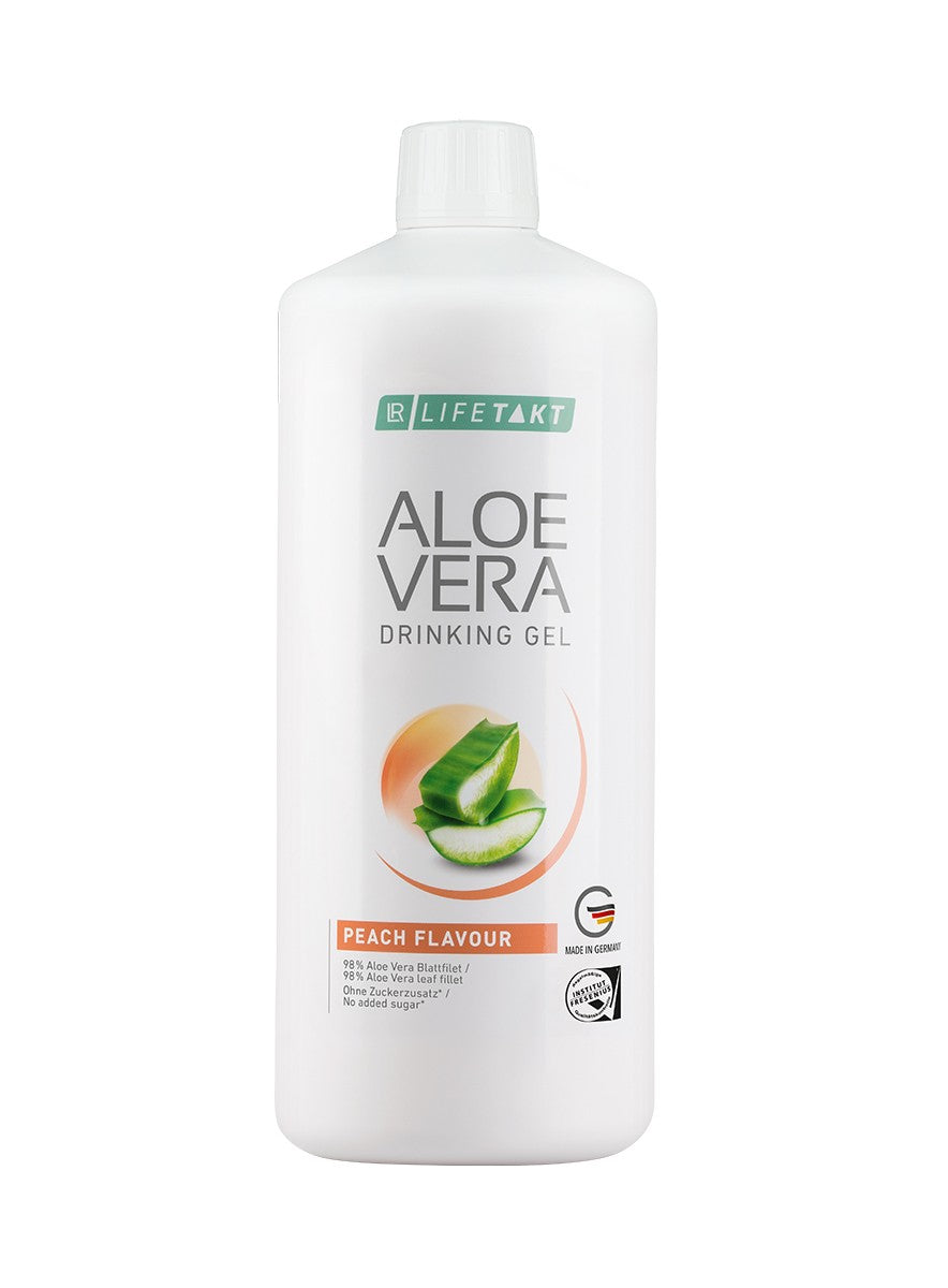 LR Aloe Vera Drinking Gel Pfirsich – zuckerfreies Aloe Vera Trinkgel mit Vitamin C und Pfirsichgeschmack