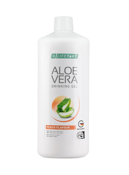 LR Aloe Vera Drinking Gel Pfirsich – zuckerfreies Aloe Vera Trinkgel mit Vitamin C und Pfirsichgeschmack