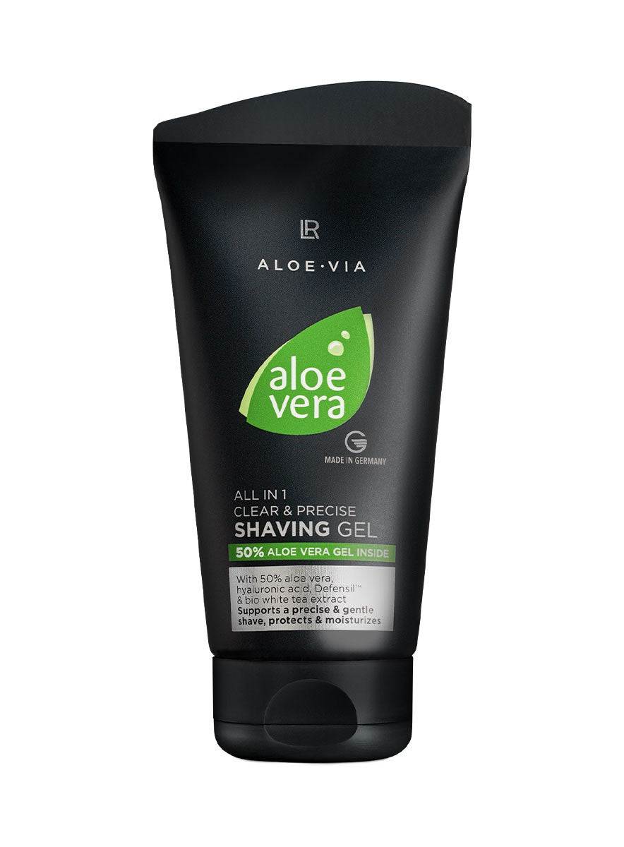 LR Aloe Vera all-in-one Rasiergel – beruhigendes Rasiergel mit 30 % Aloe Vera, Bio-Calendula, Panthenol & Allantoin für sanfte Männerhaut