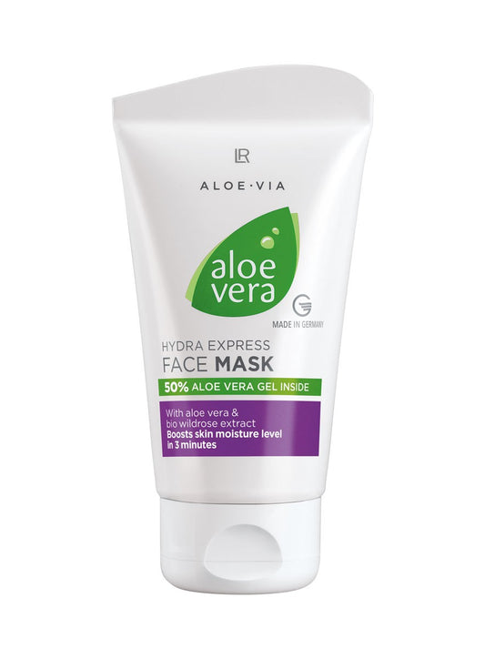 LR Aloe Vera Hydra Express Face Mask – Feuchtigkeitsmaske mit 50 % Aloe Vera & Bio-Feigen-Extrakt für schnelle Pflege in nur 3 Minuten