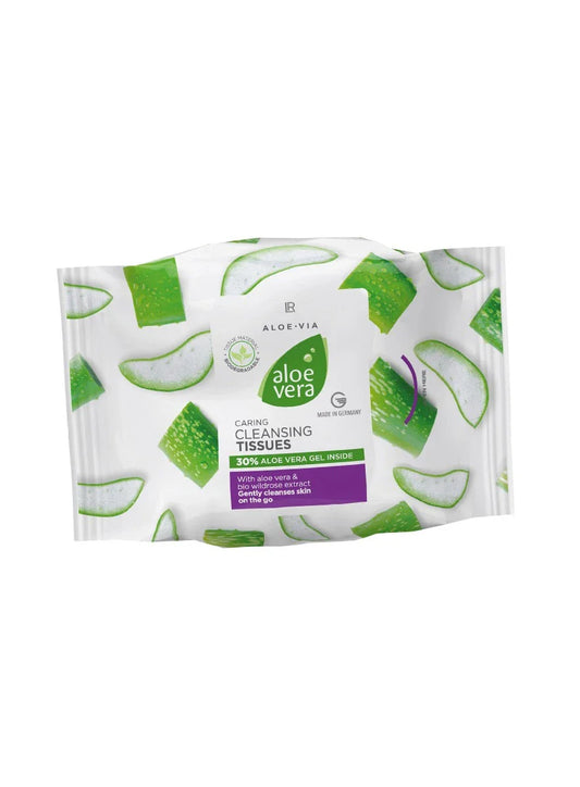 LR Aloe Vera Reinigungstücher – pflegende Tücher mit 30 % Aloe Vera & Bio-Wildrosen-Extrakt zur sanften Gesichtsreinigung