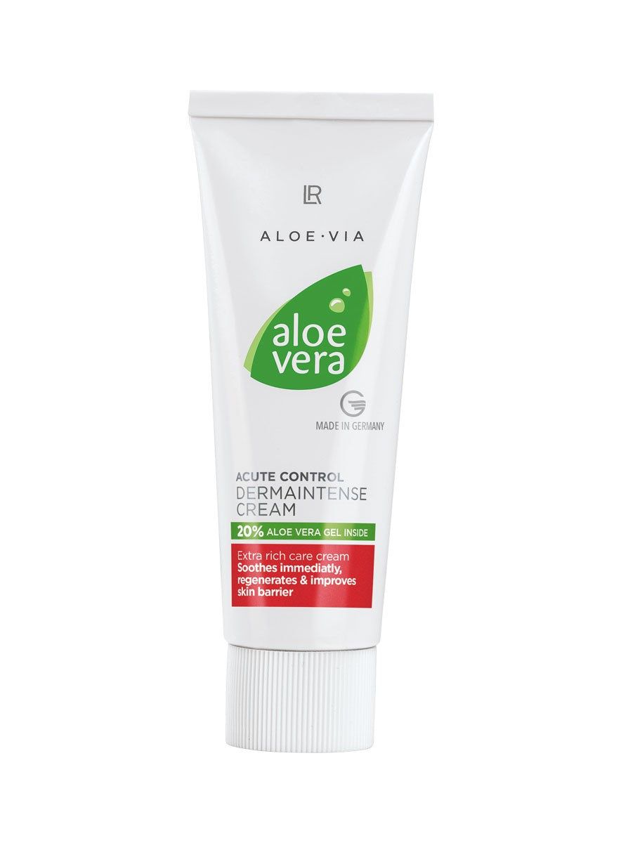 LR Aloe Vera Regulierende DermaIntense Creme 50ml mit 20% Aloe Vera-Gel zur Beruhigung und Regeneration empfindlicher Hautstellen.