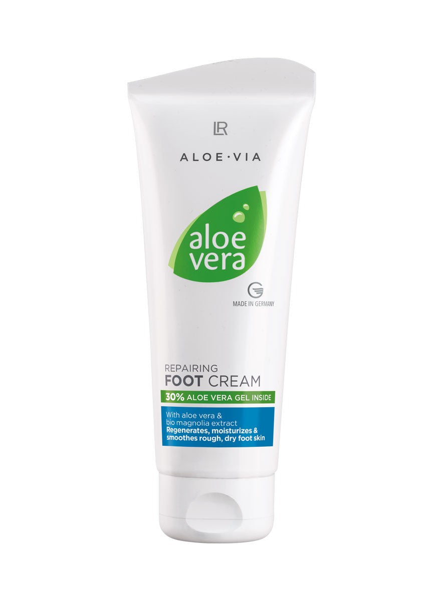 LR Aloe Vera Reparierende Fußpflege – regenerierende Pflege mit 30 % Aloe Vera-Gel & Bio-Magnolien-Extrakt für raue, trockene Füße
