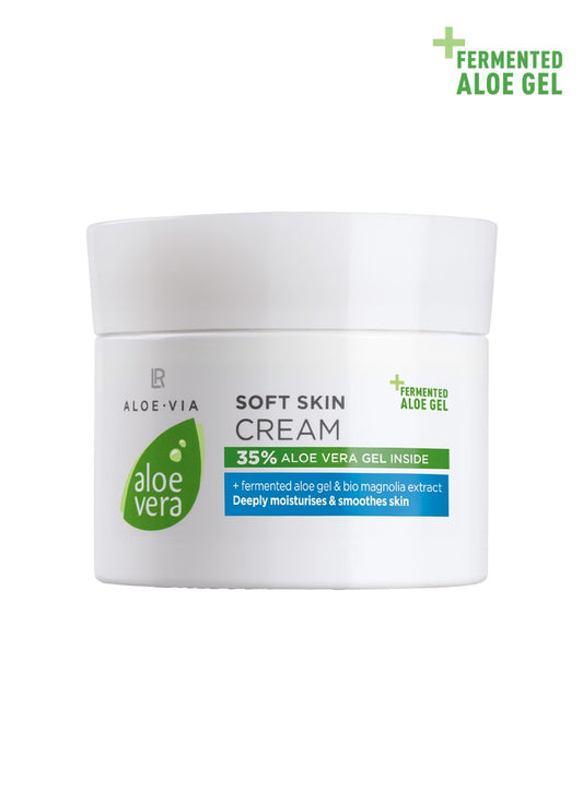 LR Aloe Vera Soft Skin Cream – reichhaltige Creme mit 35 % Aloe Vera-Gel & Bio-Magnolien-Extrakt für weiche, samtige Haut